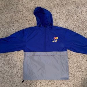 KU windbreaker jacket